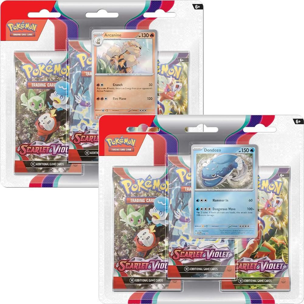 Pokémon TCG: Scarlet & Violet Series 3-Pack Blister (Styles Vary)