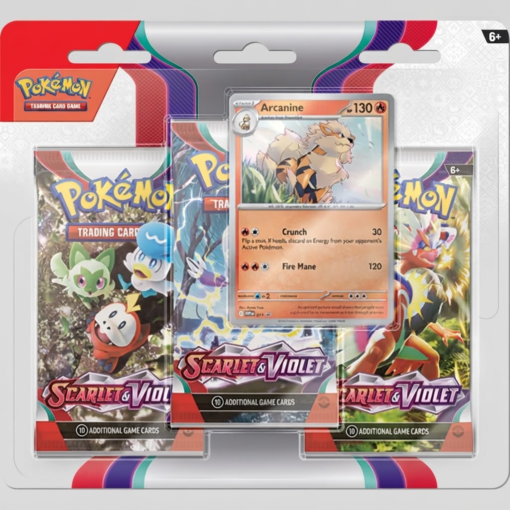 Pokémon TCG: Scarlet & Violet Series 3-Pack Blister (Styles Vary) 2