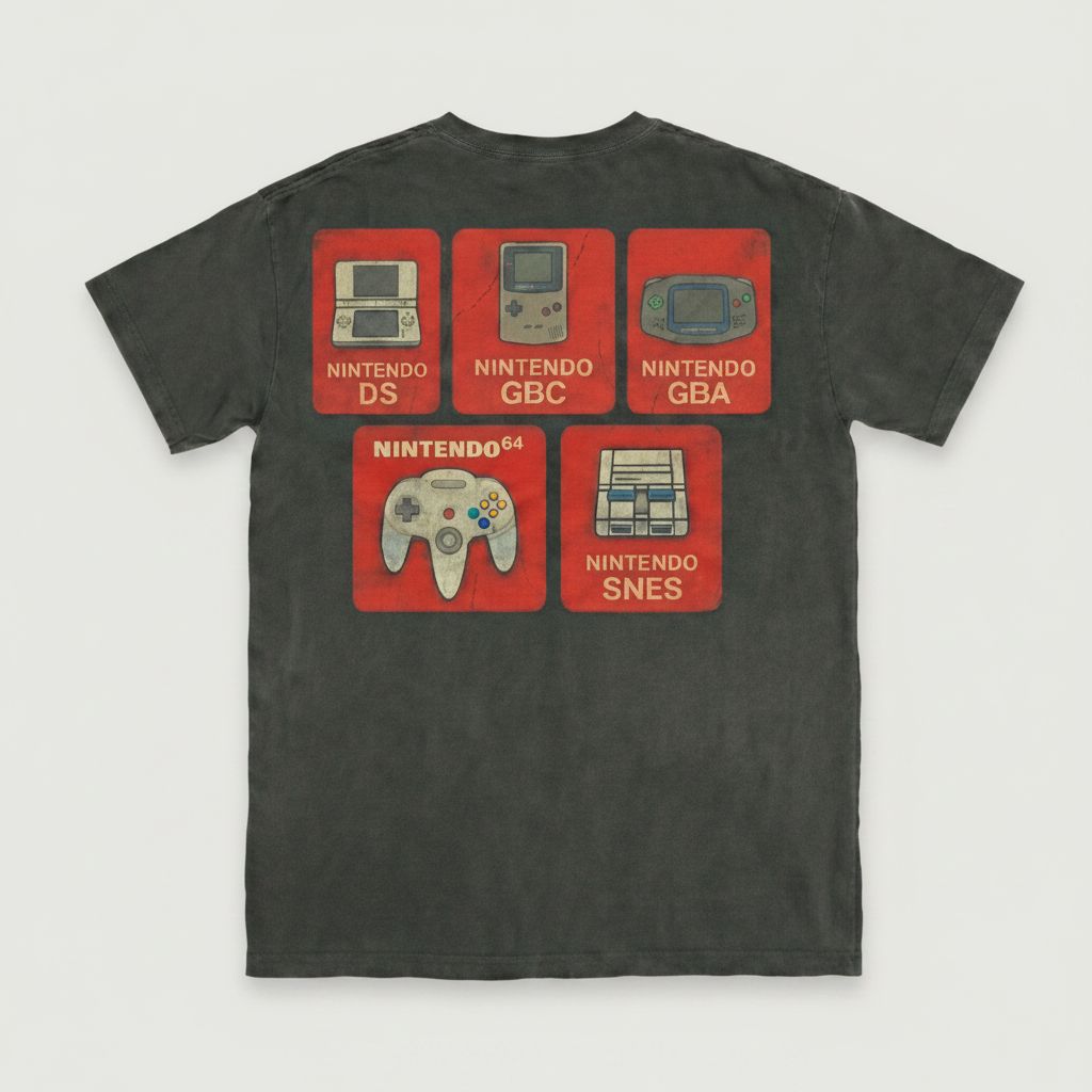 NicestFinds Retro Gaming Modal T-Shirt — Black 2