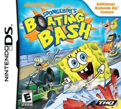 SpongeBob's Boating Bash NDS box art cover — official game artwork for Nintendo DS