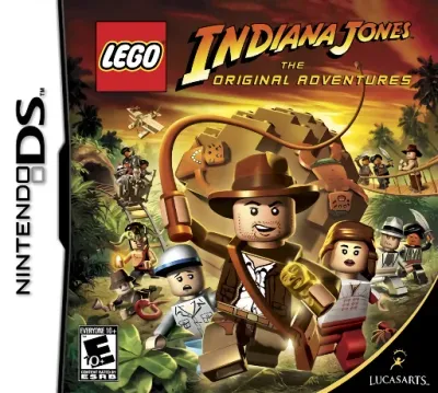 LEGO Indiana Jones: The Original Adventures NDS box art cover — official game artwork for Nintendo DS