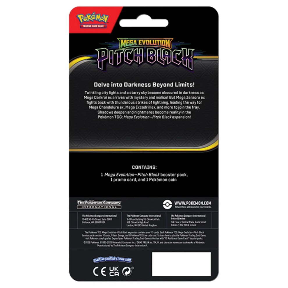 Pokémon TCG: Mega Evolution – Pitch Black Blister Pack 2