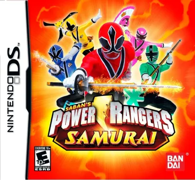 Front view of Bandai Co., Ltd. Power Rangers Samurai - Nintendo DS - Complete In Box for Nintendo DS (2011) in Like New condition.
