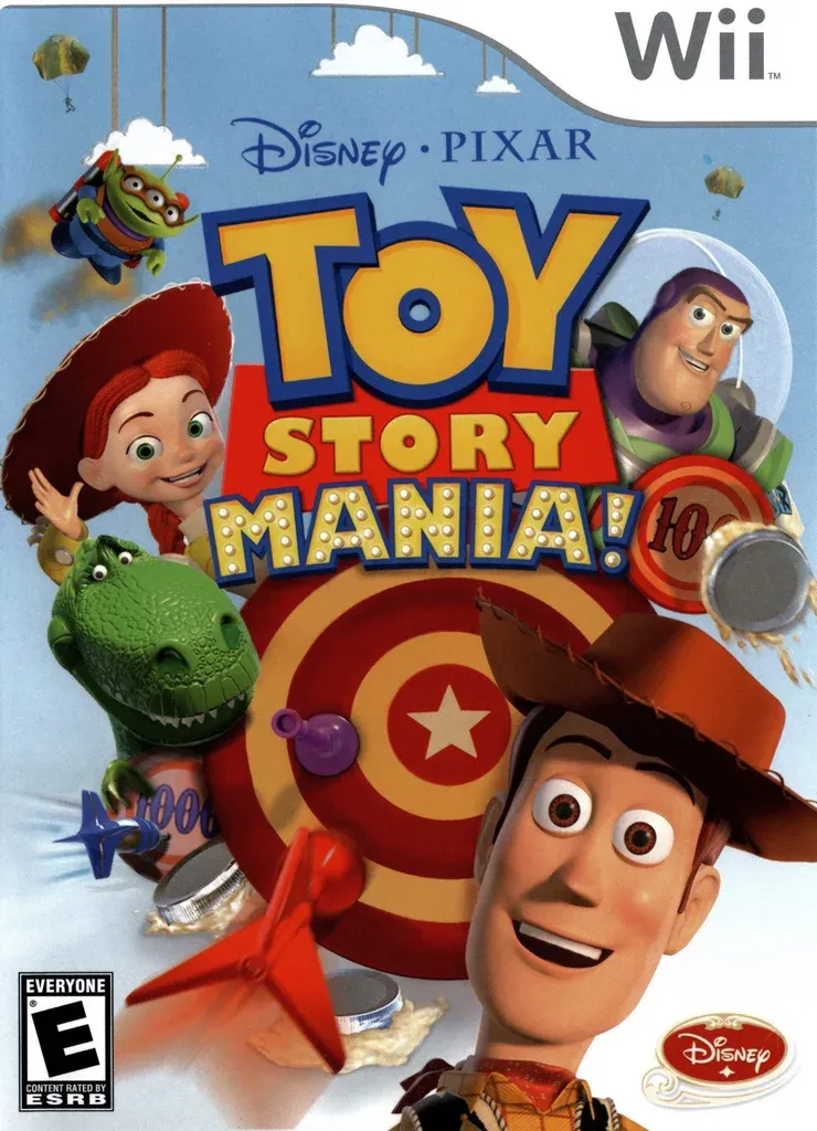 Front view of Disney Interactive Disney/Pixar Toy Story Mania! - Nintendo Wii - Game + Case for Nintendo Wii (2009) in Very Good condition.