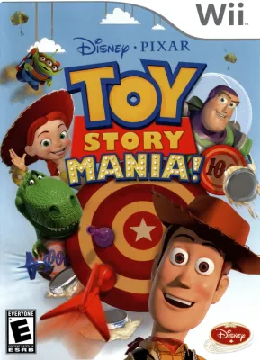 Front view of Disney Interactive Disney/Pixar Toy Story Mania! - Nintendo Wii - Game + Case for Nintendo Wii (2009) in Very Good condition.