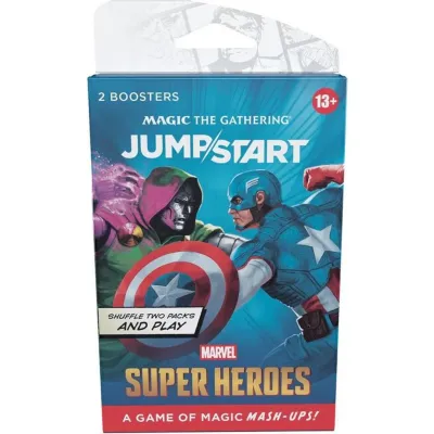 Front view of Wizards of the Coast Magic: The Gathering x Marvel Super Heroes Jumpstart Booster 2-Pack (2026) in New condition.