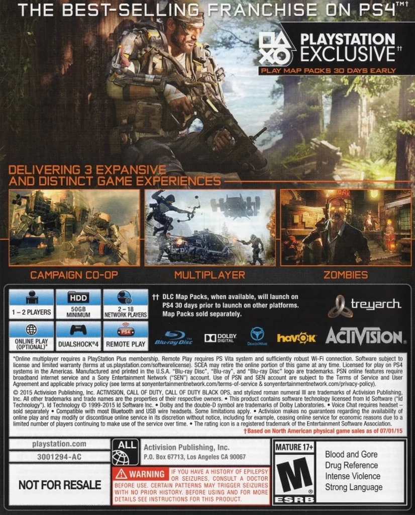Call of Duty: Black Ops III - PlayStation 4 - Complete In Box 2