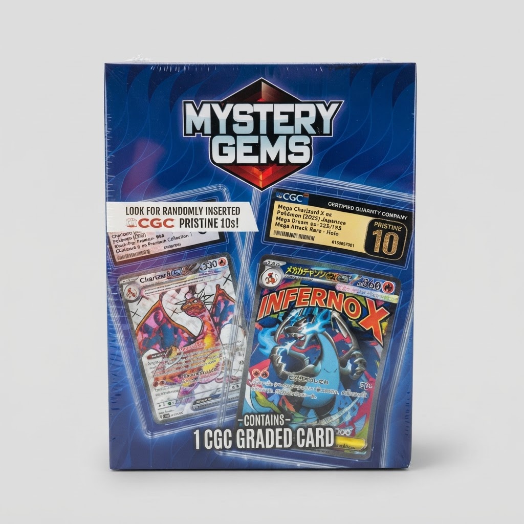 Mystery Gems Pokémon CGC Graded Card Mystery Box 2