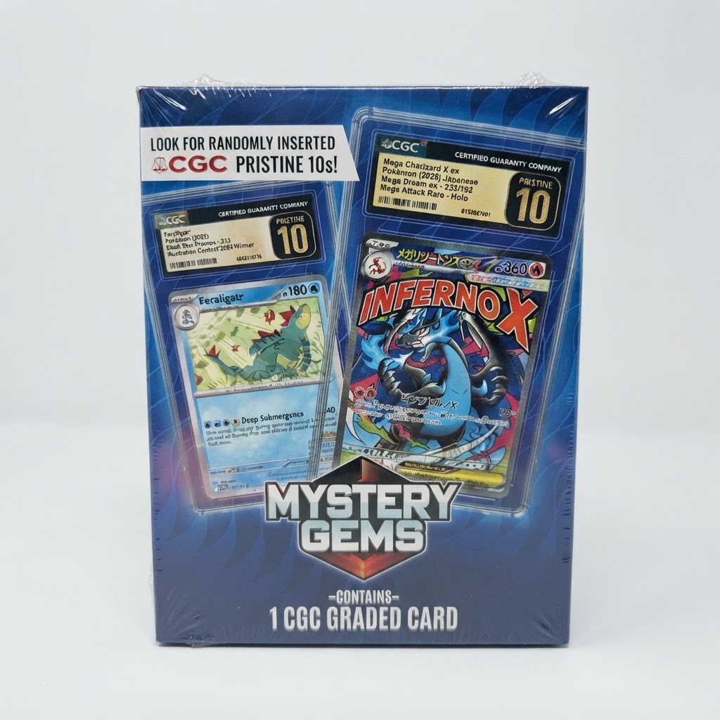 Mystery Gems Pokémon CGC Graded Card Mystery Box