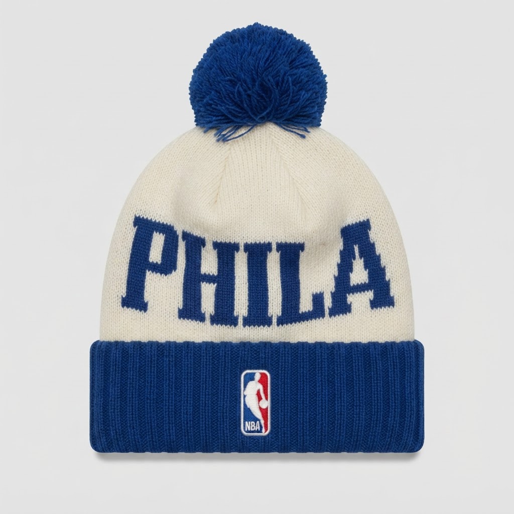 New Era Philadelphia 76ers NBA Pom Beanie - New with Tags 2