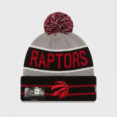 Front view of New Era New Era Toronto Raptors NBA Pom Beanie - New with Tags (2026) in New with Tags condition.
