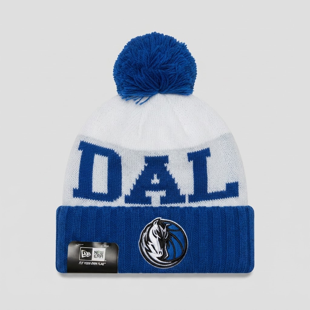 New Era Dallas Mavericks NBA Pom Beanie - New with Tags