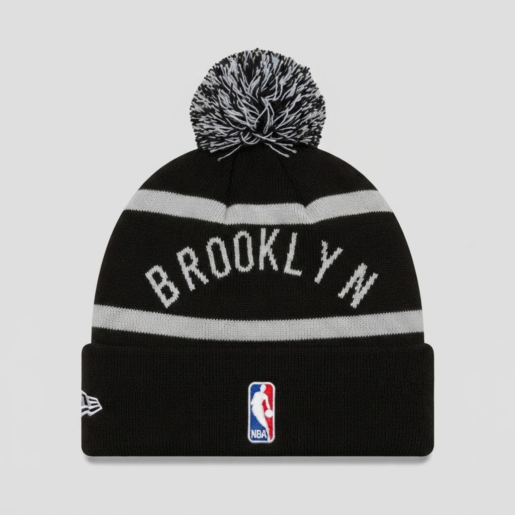 New Era Brooklyn Nets NBA Pom Beanie - New with Tags 2