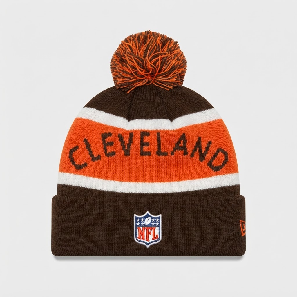 New Era Cleveland Browns NFL Pom Beanie - New with Tags 2