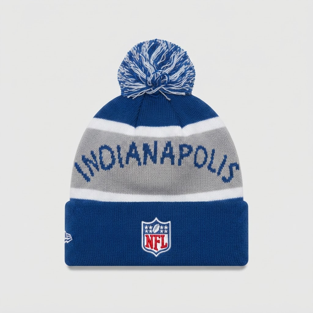 New Era Indianapolis Colts NFL Pom Beanie - New with Tags 2