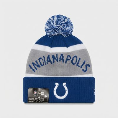 Front view of New Era New Era Indianapolis Colts NFL Pom Beanie - New with Tags (2026) in New with Tags condition.