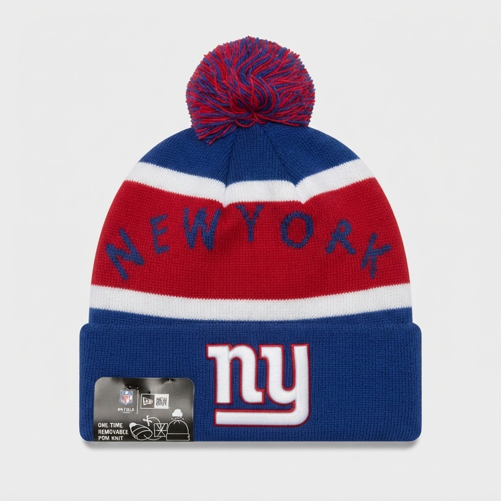 New Era New York Giants NFL Pom Beanie - New with Tags