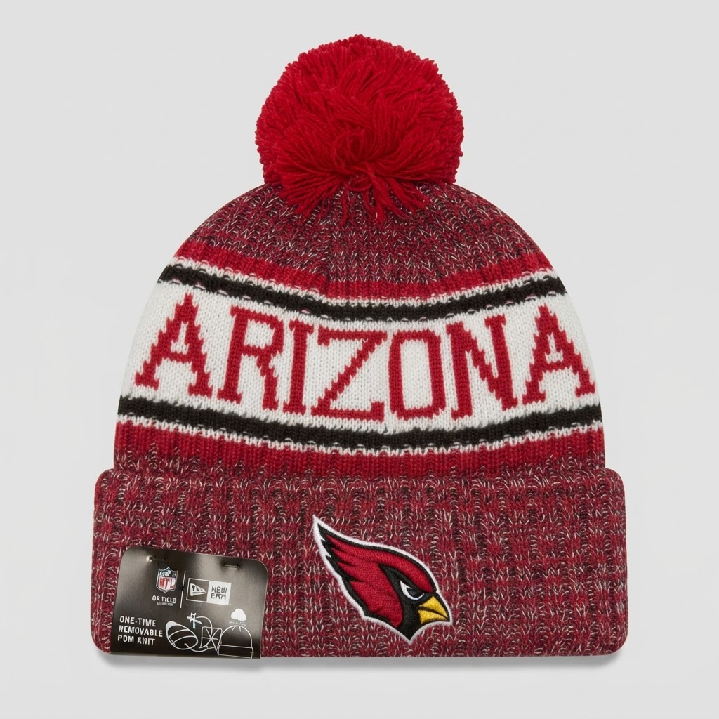 New Era Arizona Cardinals NFL Pom Beanie - New with Tags