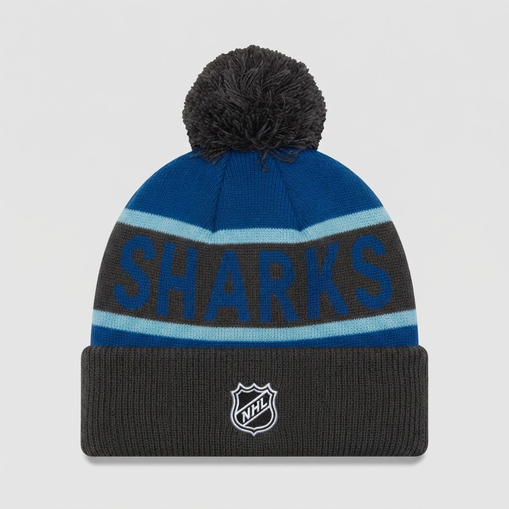 New Era San Jose Sharks NHL Pom Beanie - New with Tags 2