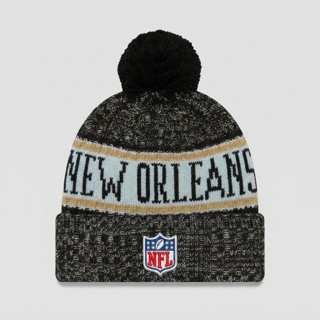 New Era New Orleans Saints NFL Pom Beanie - New with Tags 2