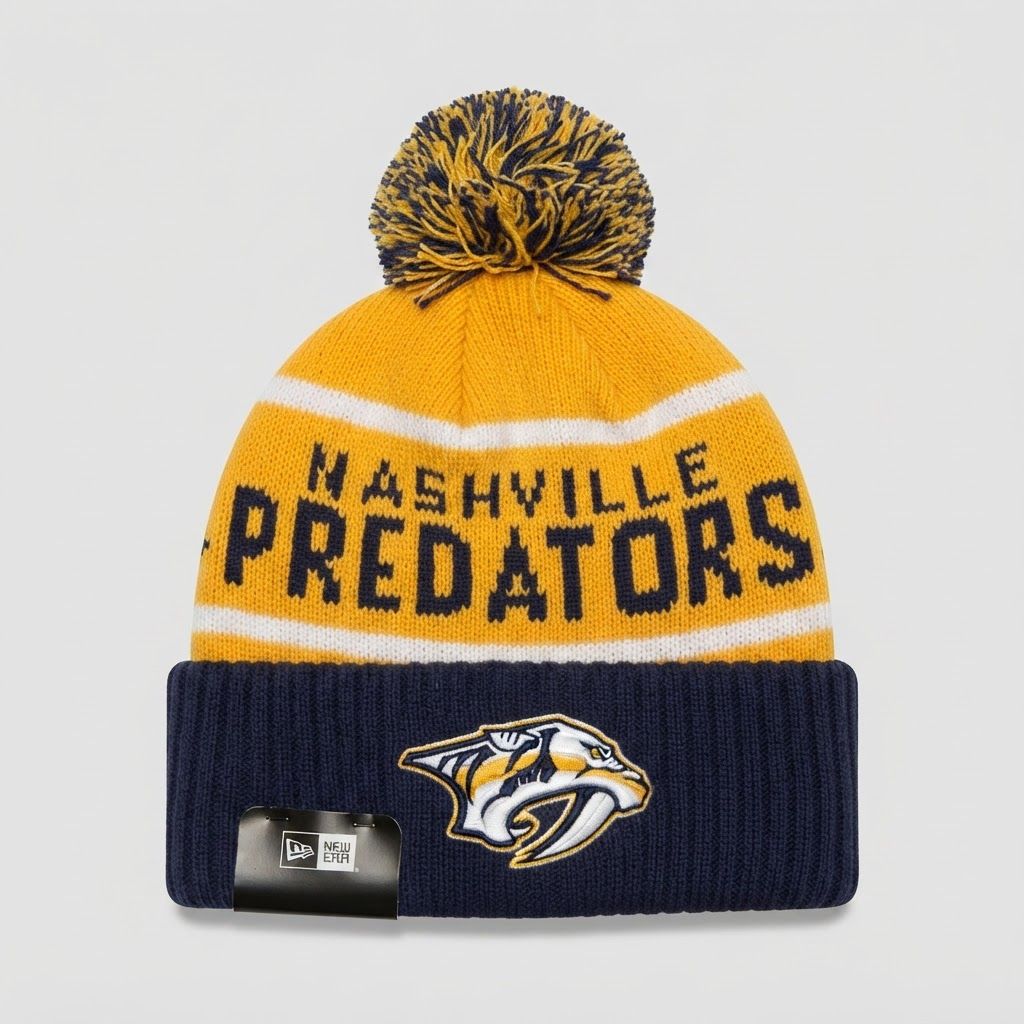 New Era New Era Nashville Predators NHL Pom Beanie - New with Tags (2026) in New with Tags condition.