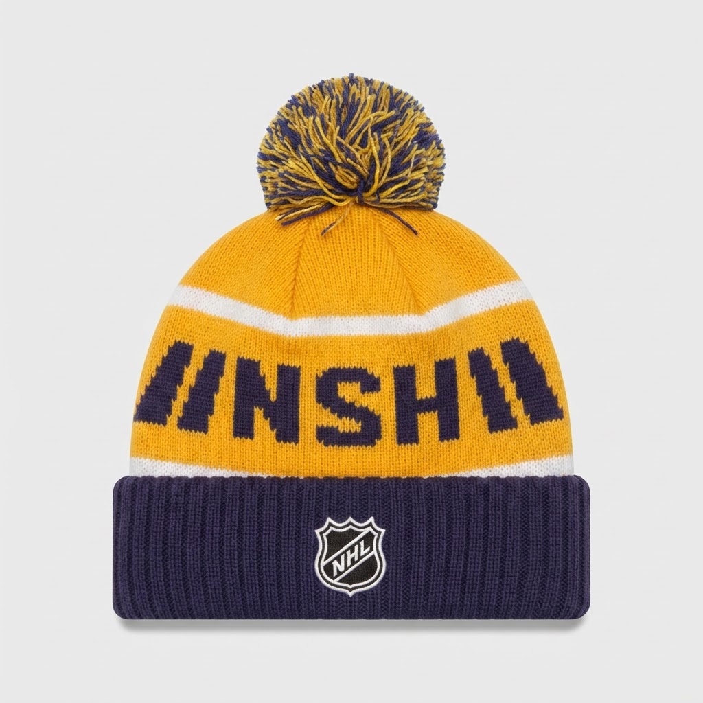 New Era Nashville Predators NHL Pom Beanie - New with Tags 2