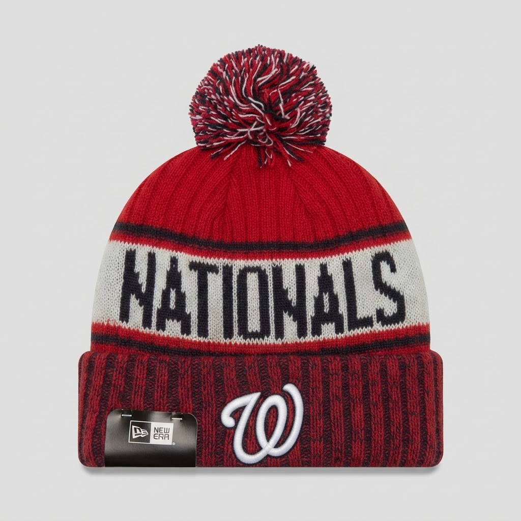 New Era Washington Nationals MLB Pom Beanie - New with Tags