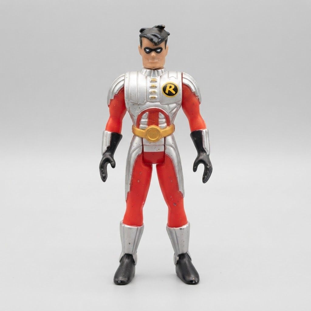 Front view of 1994 Kenner Batman: The Animated Series – Glider Robin Action Figure.