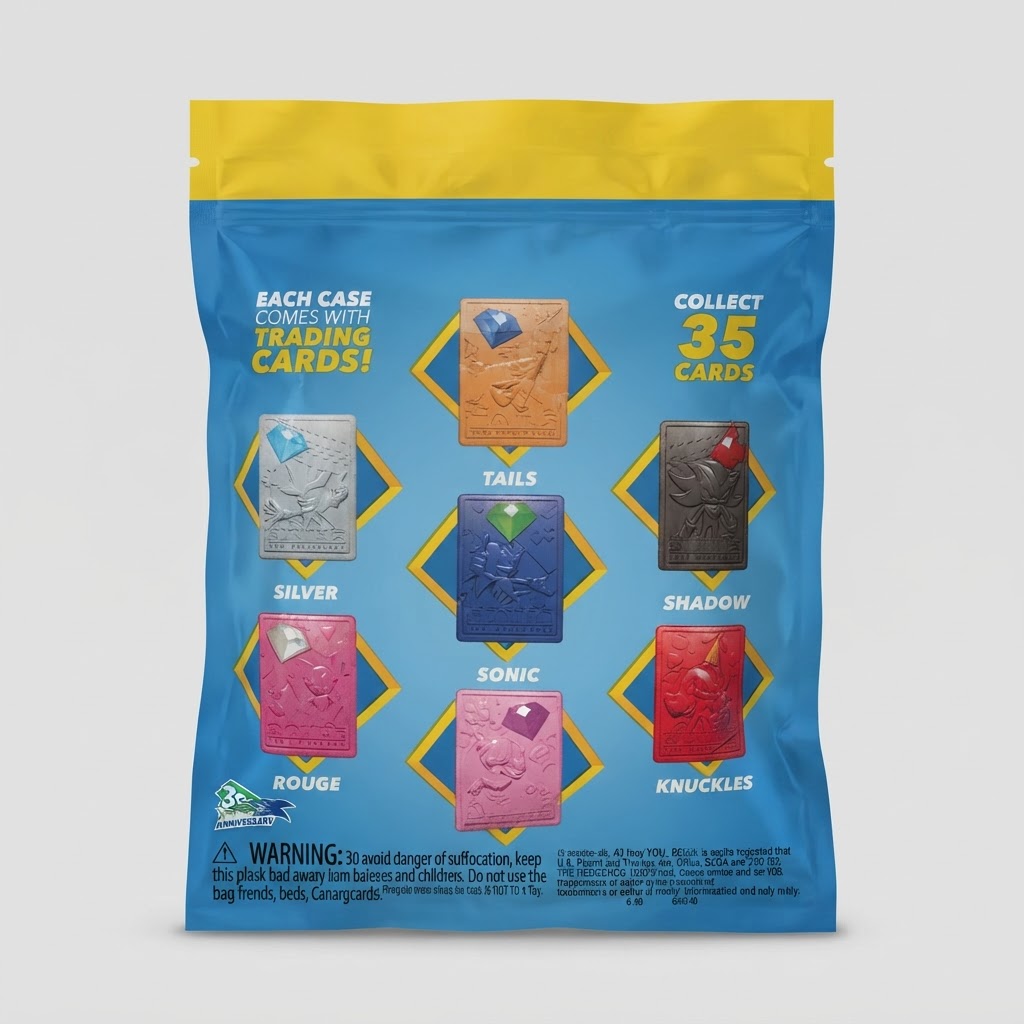 Wendy’s Sonic the Hedgehog Kids' Meal Trading Cards & Case Pack – Knuckles Edition 2