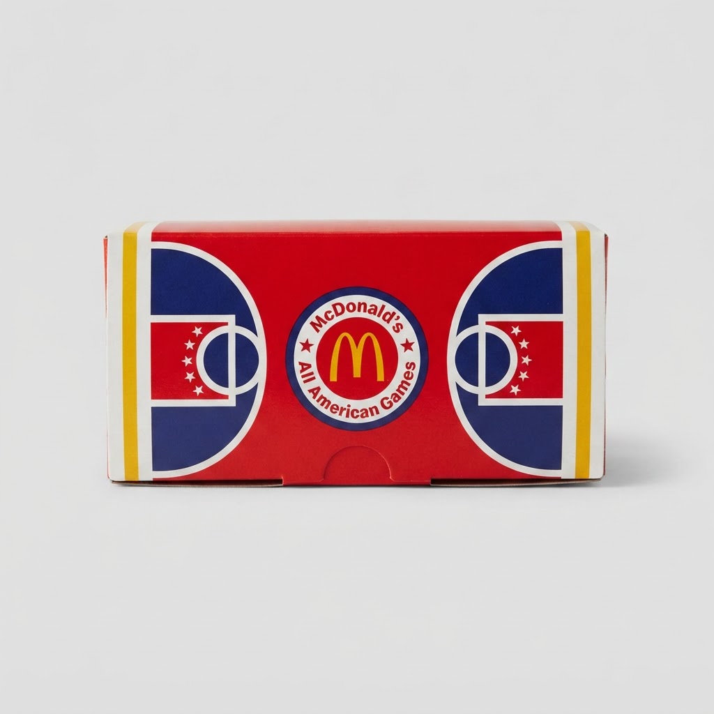 McDonald’s All American Games Crocs Keychain Happy Meal Box