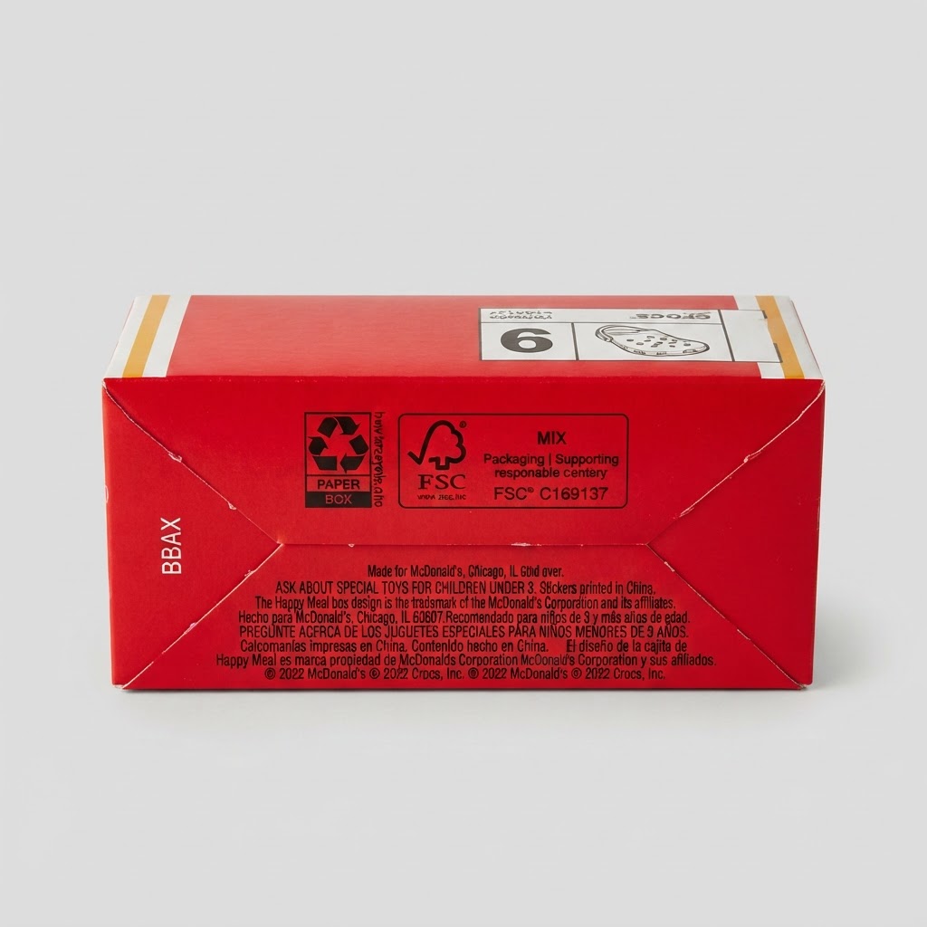 McDonald’s All American Games Crocs Keychain Happy Meal Box 5