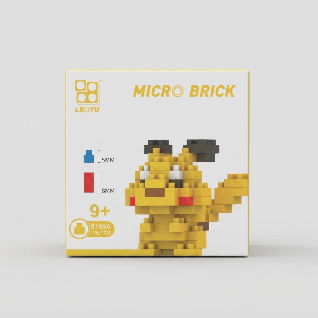 Pokémon Lboyu Pokémon Pikachu Micro Brick Building Set (75 Pieces) 2