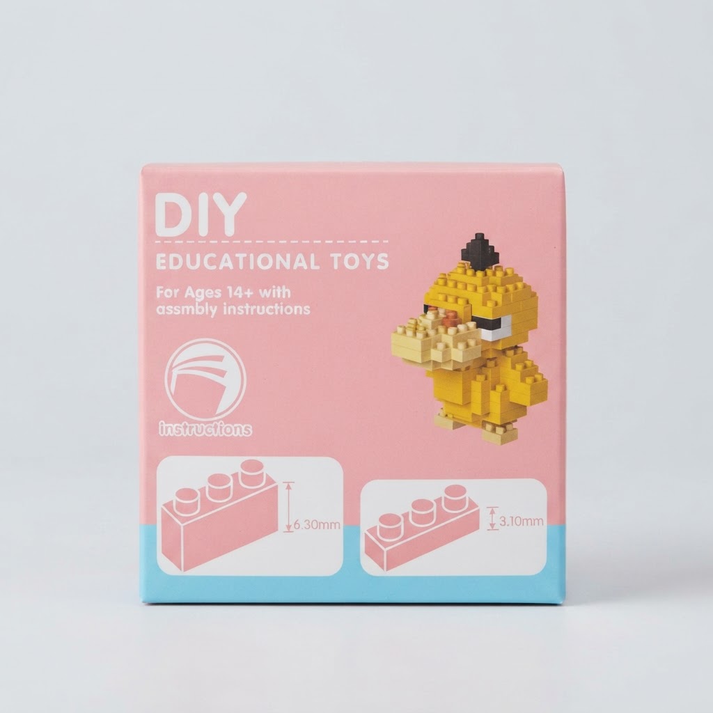 Pokémon Gift Series Pokémon Psyduck Micro Brick Building Set (111 Pieces) 3