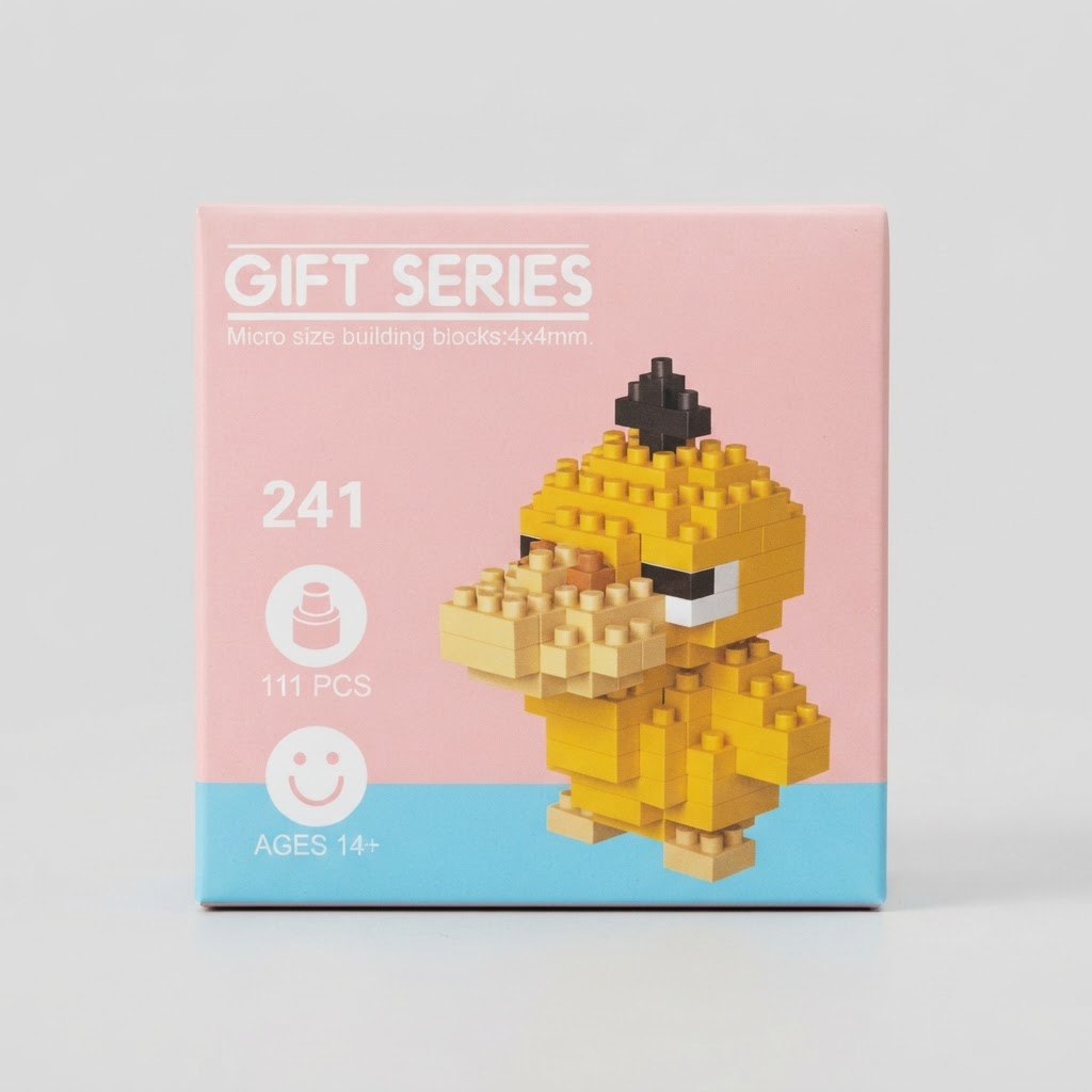 Pokémon Gift Series Pokémon Psyduck Micro Brick Building Set (111 Pieces) 2