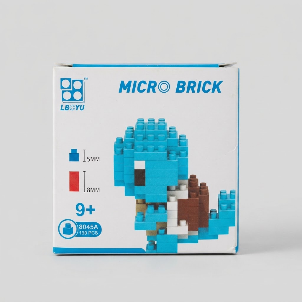 Pokémon Lboyu Pokémon Squirtle Micro Brick Building Set (130 Pieces) 2