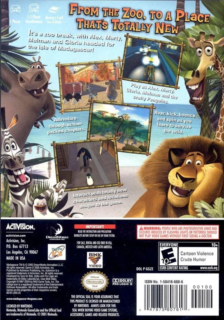 Madagascar - GameCube - Players Choice - Complete In Box 3