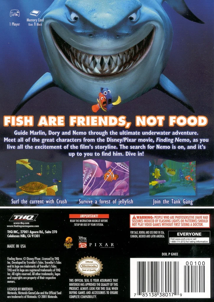 Finding Nemo: The Video Game - GameCube - Players Choice - Complete In Box 3