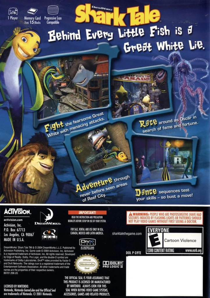 DreamWorks Shark Tale - GameCube - Complete In Box 3