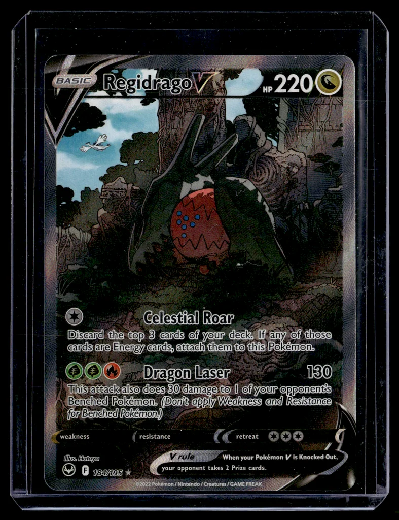 Regidrago V #184/195 - Silver Tempest - Ultra Rare - Pokémon Trading Card - TCG Single - Near Mint