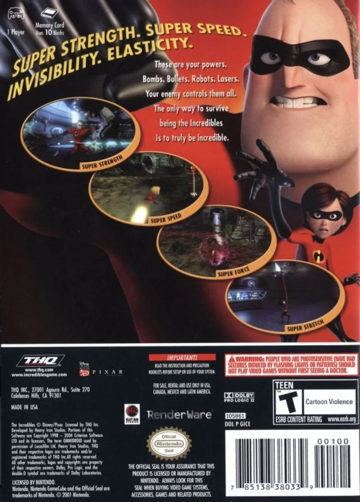 The Incredibles - GameCube - Complete In Box 3