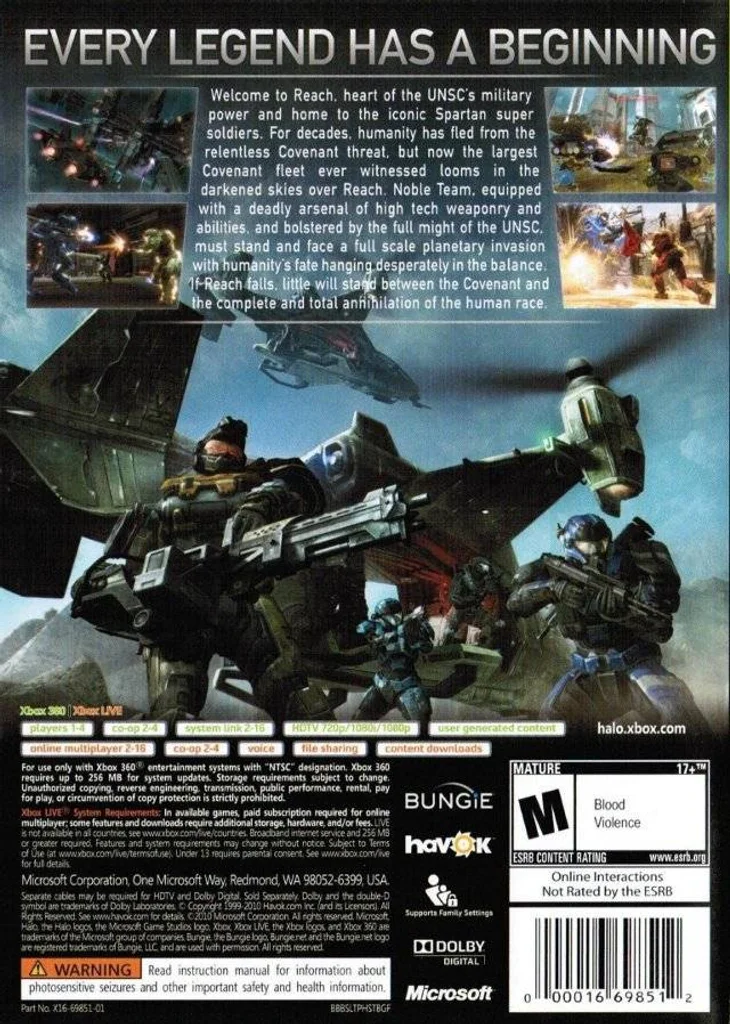 Halo: Reach - Xbox 360 - Complete In Box 3