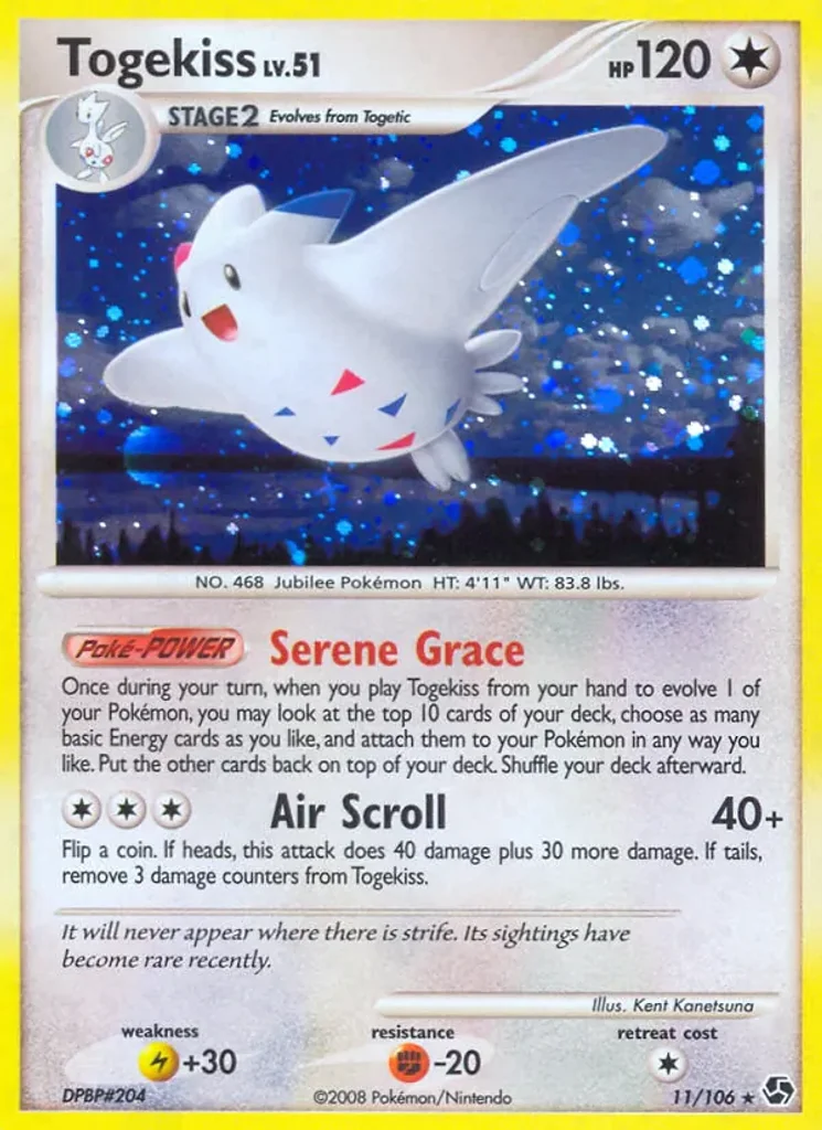 Togekiss #11/106 - Great Encounters - Rare Holo - Pokémon Trading Card - TCG Single - Near Mint 3
