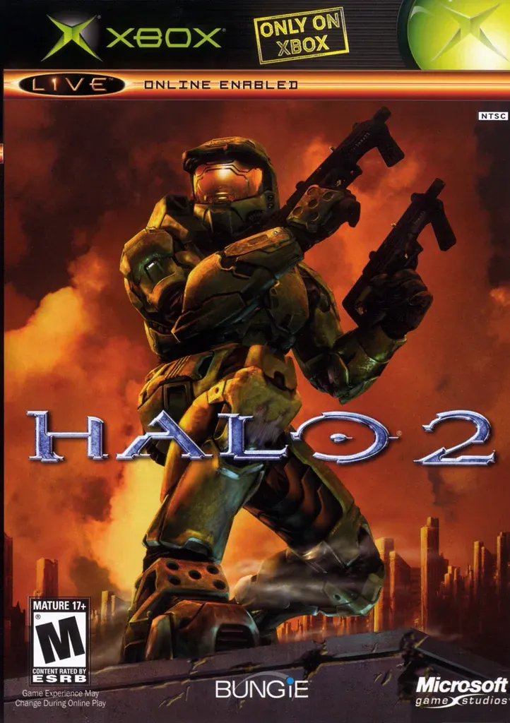 Front view of Microsoft Studios Halo 2 - Xbox - Game Only for Xbox (2004) in Very Good condition.