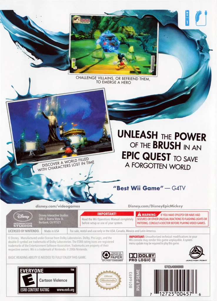 Disney Epic Mickey - Nintendo Wii - Game Only 2