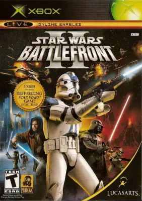 Front view of LucasArts Entertainment Company LLC Star Wars: Battlefront II - Xbox - Game Only for Xbox (2005) in Very Good condition.