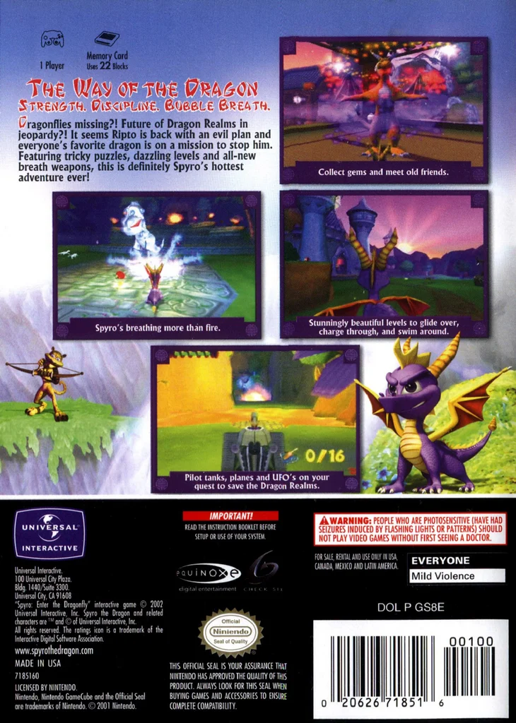 Spyro: Enter the Dragonfly - GameCube - Game Only 2