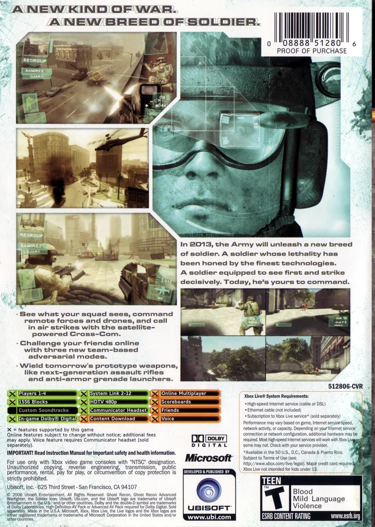 Tom Clancy's Ghost Recon Advanced Warfighter - Xbox - Game Only 2