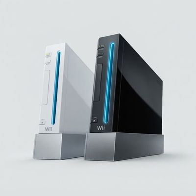 Nintendo Wii Console Black/White - (Model RVL-001)