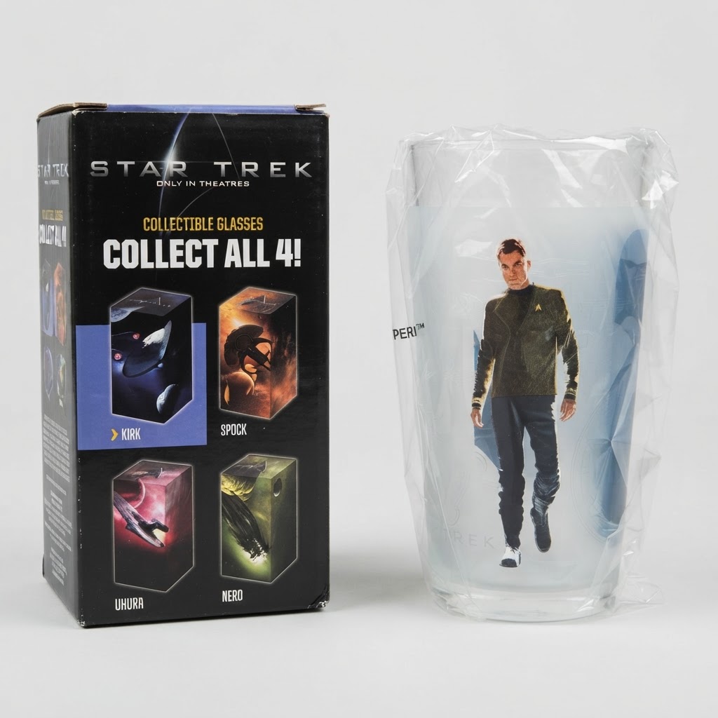 Kirk Star Trek (2009) Burger King Collector Glasses 4