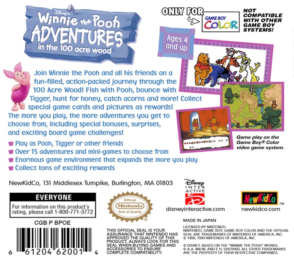 Disney's Winnie the Pooh: Adventures in the 100 Acre Wood - Game Boy Color - Game Only 4